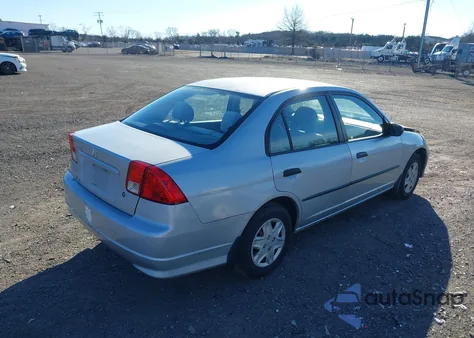 2005 Honda Civic Vp from USA, damaged, VIN 2HGES16465H524354